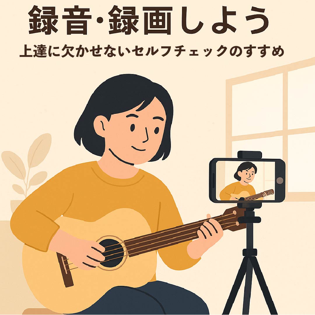 自分の演奏を録音・録画しよう